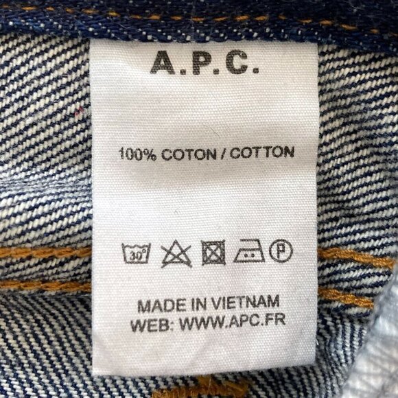A.P.C. Petit New Standard Straight Slim Japanese Selvedge Denim Jeans - Picture 10 of 11